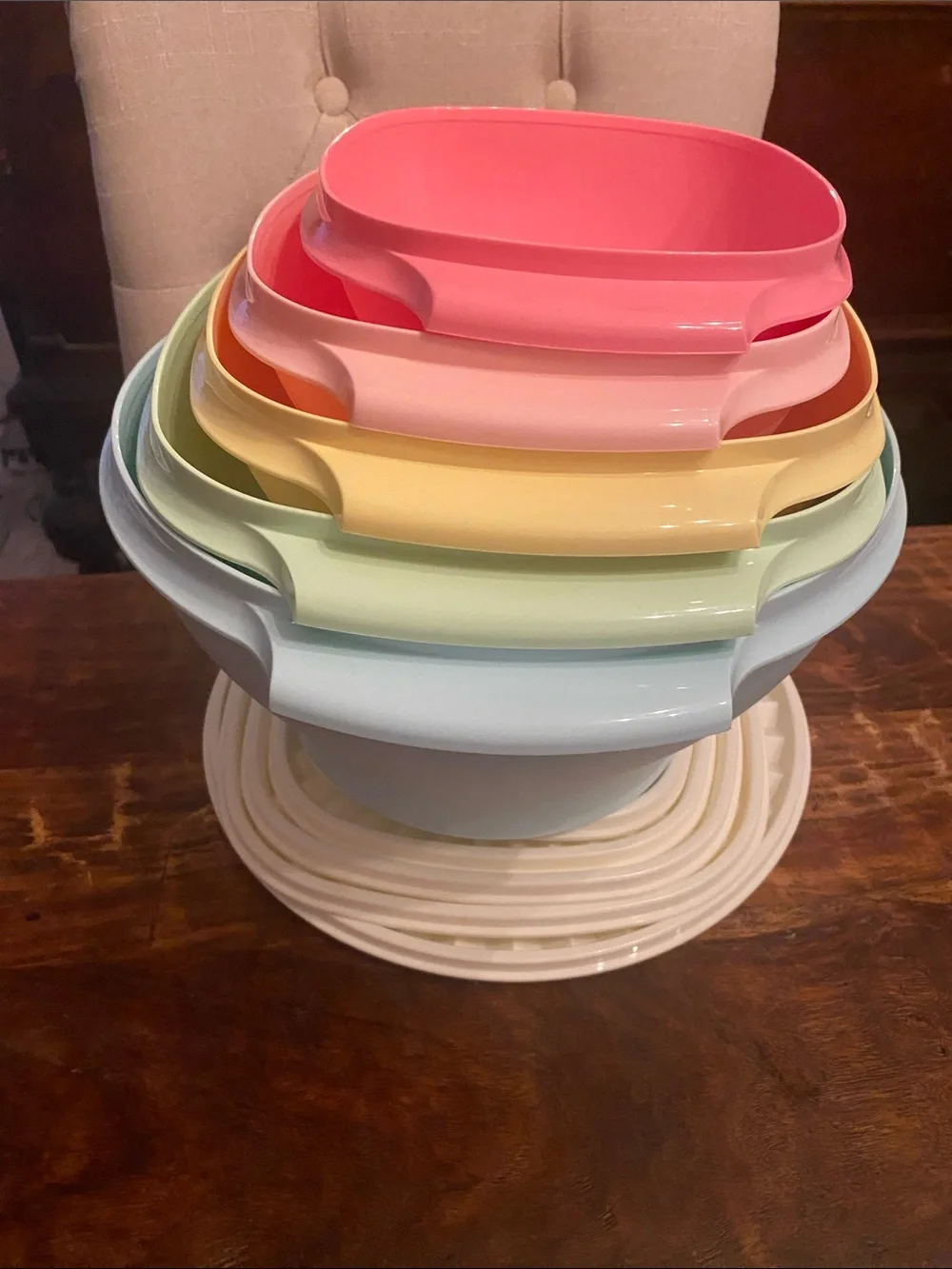 🆕 Tupperware Heritage pastel bowl 10 piece set